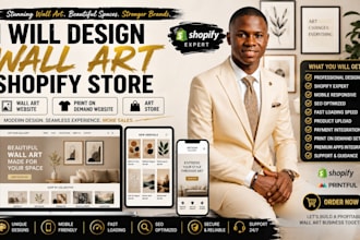design wall art shopify store wall art website print on demand website art store