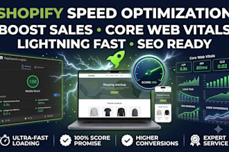 optimize wix shopify speed, improve core web vitals and boost store performance