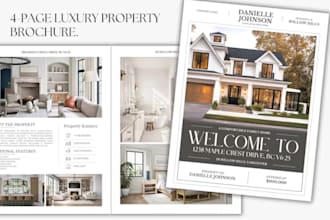 design luxury,real estate and restaurant brochures with stunning premium finish
