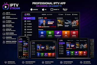 rebrand iptv app for android ios smart tv with admin panel