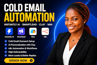setup instantly ai smartlead clay cold email outreach and n8n automation