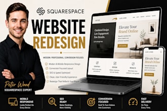 redesign squarespace website to increase leads and conversions