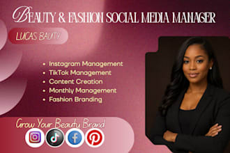 be your monthly beauty and fashion social media manager
