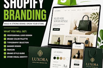 design complete shopify store branding with logo,banner and brand identity
