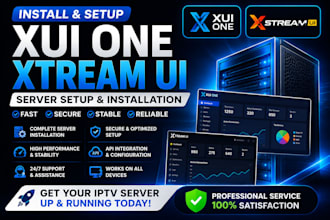 install xui one, xtream ui, server setup, server installation