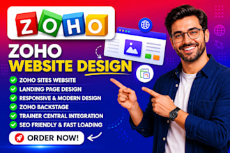 zoho website design zoho sites zoho landing page responsive website