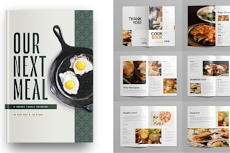 cookbook recipe book design, kdp cookbook formatting, meal plan cookbook design