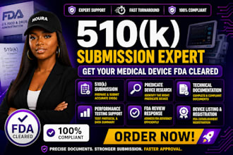 fda 510k submission, device listing, ndc, fda registration and fda compliance