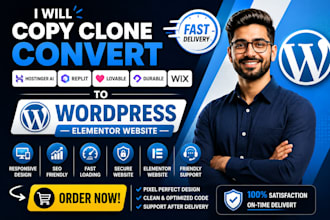 clone convert hostinger ai, replit, durable, lovable or wix website to wordpress