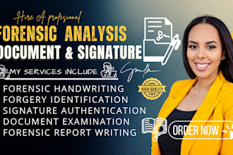be your forensic document analyst, real or forged signature or handwriting