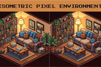 isometric pixel game art retro pixel art 2d game asset pixel sprite environment