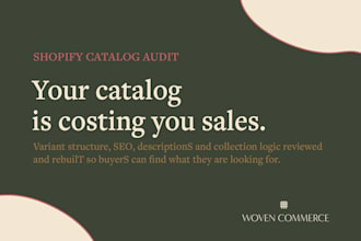audit your shopify product listings and catalog to boost conversions