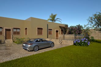 do 3d modeling and exterior rendering