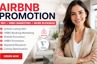 do airbnb promotion, vrbo booking marketing, airbnb listing seo, vrbo promotion
