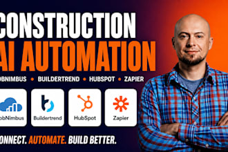 integrate jobnimbus buildertrend hubspot, zapier for construction ai automation