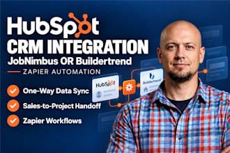 setup hubspot jobnimbus buildertrend CRM integration and zapier automation