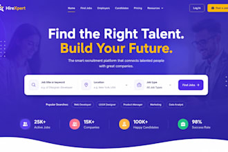 design recruitment website job board staffing hiring recruitment agency website