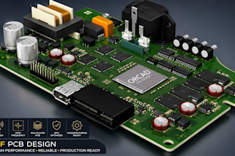 design rf pcb design, pcb layout and gerber files for manufacturing