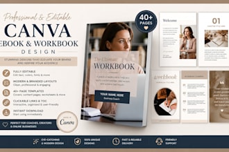 coaching ebook canva, canva ebook, canva workbook, canva ebook design