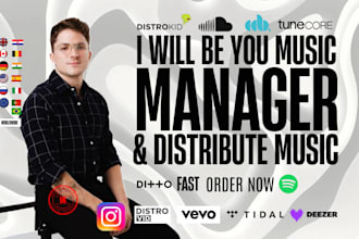 distribute music on distrokid, tunecore, cd baby, ditto, amuse, youtube