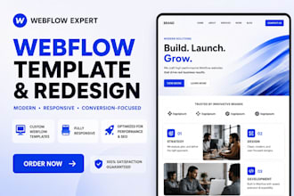 do webflow template, webflow redesign, webflow bug fix, webflow developer