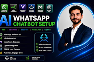 build n8n whatsapp chatbot voiceflow botpress manychat business api openai