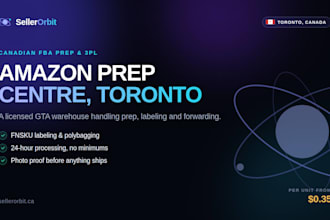 be your canadian amazon fba prep center and 3pl in toronto