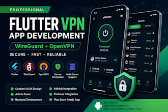 develop flutter VPN app with wireguard