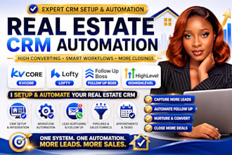 setup kvcore lofty follow up boss gohighlevel crm automation for real estate