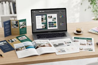 design professional brochure, magazine, catalog, newsletter in canva or indesign