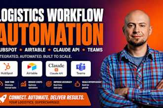 integrate hubspot airtable claude API teams for logistics workflow automation