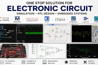 do electronic circuit projects in multisim, proteus, ltspice, and logisim