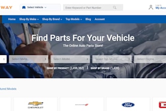 auto parts woocommerce website automotive, automobile car parts website ymm vin