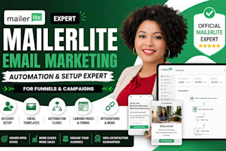 mailerlite email marketing automation setup expert for funnels campaigns
