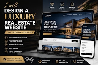design a luxury real estate website for premium agencies