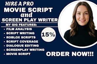 do movie script, screenplay, screenwriting