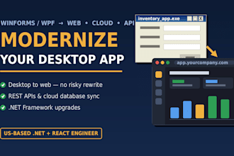 modernize your windows desktop app with apis, cloud, or a web UI