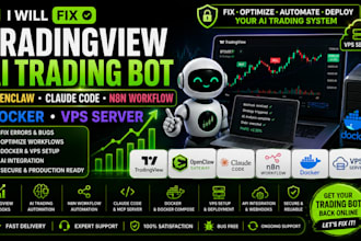 fix tradingview trading bot openclaw claude code n8n workflow docker vps server
