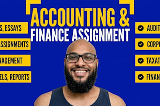 do accounting and finance assigned, financial analysis, reports, excel, stats
