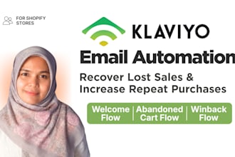 build klaviyo email automation flows for shopify