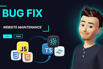 fix website bugs and website maintenance