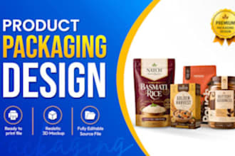 design product packaging for retail, amazon and consumer brands