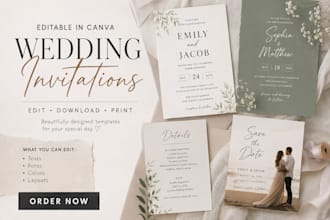 design editable wedding invitation digital invitation wedding website rsvp card