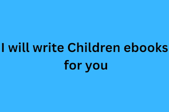 write children ebooks for you
