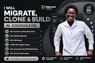 clone gohighlevel website ghl funnel and migrate gohighlevel CRM perfectly