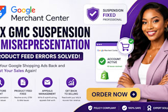 review fix google merchant center suspension fix gmc misrepresentation