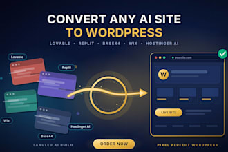 copy clone convert hostinger ai, durable, replit, lovable or wix to wordpress