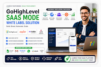setup gohighlevel saas mode white label ghl agency automation