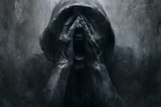 create an horror dark art illustration