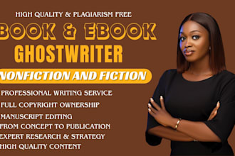 ghostwrite well research nonfiction and fiction as ghost ebook writer